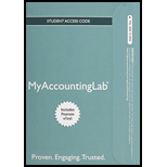 MyLab Accounting with Pearson eText -- Access Card -- for Horngren's Accounting