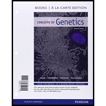 Concepts of Genetics, Books a la Carte Plus Mastering Genetics with eText -- Access Card Package (11th Edition) - 11th Edition - by William S. Klug, Michael R. Cummings, Charlotte A. Spencer, Michael A. Palladino - ISBN 9780133887143
