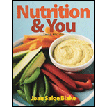 Nutrition and You -With Access (Modified) - 3rd Edition - by Blake - ISBN 9780133910940