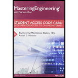 Mastering Engineering with Pearson eText -- Standalone Access Card - for Engineering Mechanics: Statics - 14th Edition - by Russell C. Hibbeler - ISBN 9780133916379