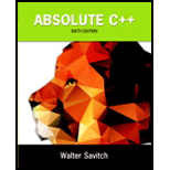 Absolute C++ - 6th Edition - by Walter Savitch, Kenrick Mock - ISBN 9780133970784