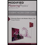 Modified Mastering Physics with Pearson eText -- Standalone Access Card -- for University Physics with Modern Physics (14th Edition)