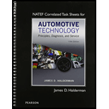 NATEF Correlated Task Sheets for Automotive Technology - 5th Edition - by Halderman, James D. - ISBN 9780133995671
