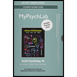 NEW MyLab Psychology with Pearson eText -- Standalone Access Card -- for Social Psychology (9th Edition) - 9th Edition - by Elliot Aronson, Timothy D. Wilson, Robin M. Akert - ISBN 9780134012612