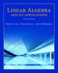 Linear Algebra and Its Applications (5th Edition) - 5th Edition - by Lay - ISBN 9780134013473