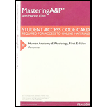 Mastering A&p With Pearson Etext -- Valuepack Access Card -- For Human Anatomy & Physiology