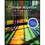 College Algebra in Context With Application - With Access