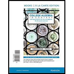 COLLEGE ALG.IN CONTEXT...(LL)-W/MYMATH. - 5th Edition - by HARSHBARGER - ISBN 9780134040196
