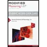 Modified Mastering A&P with Pearson eText - Standalone Access Card - for Human Anatomy & Physiology - 1st Edition - by Erin C. Amerman - ISBN 9780134042336
