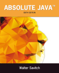 EBK ABSOLUTE JAVA - 6th Edition - by SAVITCH - ISBN 9780134089430