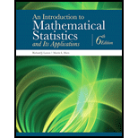 An Introduction to Mathematical Statistics and Its Applications (6th Edition) - 6th Edition - by Richard J. Larsen, Morris L. Marx - ISBN 9780134114217