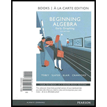 Beginning Algebra: Early Graphing, Books A La Carte Edition (4th Edition) - 4th Edition - by John Tobey Jr., Jeffrey Slater, Jamie Blair, Jenny Crawford - ISBN 9780134153346