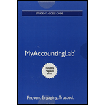 MyLab Accounting with Pearson eText -- Access Card -- for Managerial Accounting (My Accounting Lab) - 5th Edition - by Karen W. Braun, Wendy M. Tietz - ISBN 9780134161648