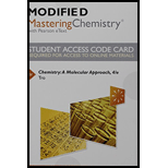 Modified Mastering Chemistry with Pearson eText -- Standalone Access Card -- for Chemistry: A Molecular Approach (4th Edition)