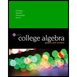 College Algebra: Graphs and Models (6th Edition) - 6th Edition - by Marvin L. Bittinger, Judith A. Beecher, David J. Ellenbogen, Judith A. Penna - ISBN 9780134179032