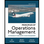 Principles of Operations Management: Sustainability and Supply Chain Management (10th Edition) - 10th Edition - by Jay Heizer, Barry Render, Chuck Munson - ISBN 9780134181981