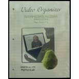 Video Organizer For Intermediate Algebra