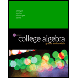 College Algebra: Graphs and Models - Graphing Calculator Manual