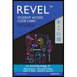 REVEL for Social Psychology -- Access Code Card (9th Edition) - 9th Edition - by Elliot Aronson, Timothy D. Wilson, Robin M. Akert, Samuel R. Sommers - ISBN 9780134218786