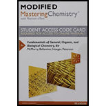Modified Mastering Chemistry With Pearson Etext -- Standalone Access Card -- For Fundamentals Of General, Organic, And Biological Chemistry (8th Edition) - 8th Edition - by McMurry - ISBN 9780134261287