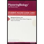 MasteringBiology with Pearson eText -- ValuePack Access Card -- for Biological Science - 6th Edition - by Scott Freeman, Kim Quillin, Lizabeth A. Allison, Greg Podgorski, Michael Black, Jeff Carmichael, Emily Taylor - ISBN 9780134261997