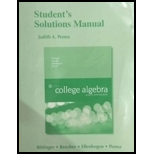 Student's Solutions Manual For College Algebra Format: Paperback