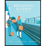 Beginning Algebra: Early Graphing Plus Mylab Math -- Access Card Package (4th Edition) (tobey Developmental Math Paperback Series) - 4th Edition - by John Tobey Jr., Jeffrey Slater, Jamie Blair, Jenny Crawford - ISBN 9780134266381