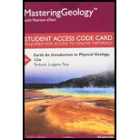 Mastering Geology with Pearson eText -- Standalone Access Card -- for Earth: An Introduction to Physical Geology (12th Edition) - 12th Edition - by Edward J. Tarbuck, Frederick K. Lutgens, Dennis G. Tasa - ISBN 9780134288246