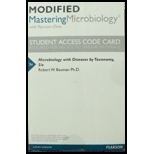 Modified MasteringMicrobiology with Pearson eText ValuePack Access Card for Microbiology with Diseases by Taxonomy - 5th Edition - by BAUMAN - ISBN 9780134298702