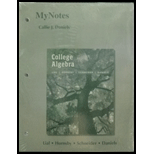 College Algebra-My Notes (LooseLeaf)