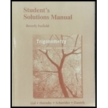Student's Solutions Manual for Trigonometry - 11th Edition - by Margaret L. Lial, John Hornsby, David I. Schneider - ISBN 9780134310213
