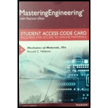 Mastering Engineering with Pearson eText -- Standalone Access Card -- for Mechanics of Materials - 10th Edition - by HIBBELER - ISBN 9780134321288