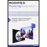 Modified MasteringGeography with Pearson eText -- Standalone Access Card -- for McKnight's Physical Geography: A Landscape Appreciation (12th Edition)