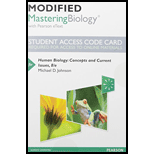 Modified Masteringbiology With Pearson Etext -- Standalone Access Card -- For Human Biology Format: Access Card Package - 8th Edition - by Johnson, Michael D. - ISBN 9780134326412