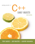 EBK STARTING OUT WITH C++ - 9th Edition - by MUGANDA - ISBN 9780134379371