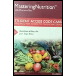 Mastering Nutrition with MyDietAnalysis with Pearson eText -- Standalone Access Card -- for Nutrition & You (4th Edition)