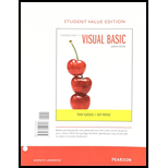 Starting Out With Visual Basic, Student Value Edition (7th Edition) - 7th Edition - by Tony Gaddis, Kip R. Irvine - ISBN 9780134400327