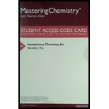 Masteringchemistry With Pearson Etext -- Valuepack Access Card -- For Introductory Chemistry
