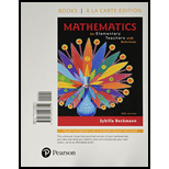 Mathematics for Elementary Teachers with Activities, Books a la carte edition (5th Edition) - 5th Edition - by Sybilla Beckmann - ISBN 9780134423319
