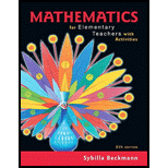 Mathematics For Elementary Teachers With Activities