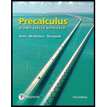 Precalculus: A Unit Circle Approach (3rd Edition) - 3rd Edition - by J. S. Ratti, Marcus S. McWaters, Leslaw Skrzypek - ISBN 9780134433042