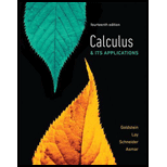 Calculus & Its Applications (14th Edition) - 14th Edition - by Larry J. Goldstein, David C. Lay, David I. Schneider, Nakhle H. Asmar - ISBN 9780134437774