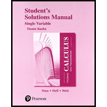 Student Solutions Manual For Thomas' Calculus Format: Paperback