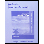 Student's Solutions Manual for Elementary Algebra: Concepts and Applications