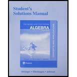 Student's Solutions Manual For Elementary And Intermediate Algebra: Concepts And Applications