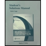 Student's Solutions Manual for Elementary Statistics - 13th Edition - by James Lapp - ISBN 9780134464299