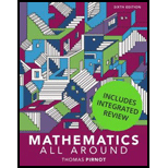 Mathematics All Around - With MyMathLab and Workbook - 6th Edition - by Pirnot - ISBN 9780134470313