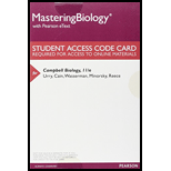 MasteringBiology with Pearson eText -- ValuePack Access Card -- for Campbell Biology - 11th Edition - by Lisa A. Urry, Michael L. Cain, Steven A. Wasserman, Peter V. Minorsky, Jane B. Reece - ISBN 9780134472942