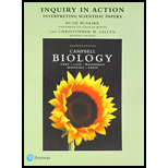 Inquiry In Action: Interpreting Scientific Papers - 11th Edition - by Urry, Lisa A.; Cain, Michael L.; Wasserman, Steven A.; Minorsky, Peter V.; Reece, Jane B.; Buskirk, Ruth V.; Gillen, Christopher M. - ISBN 9780134478616