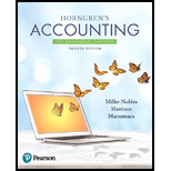 Horngren's Accounting: The Managerial Chapters (12th Edition) (loose Leaf Version)